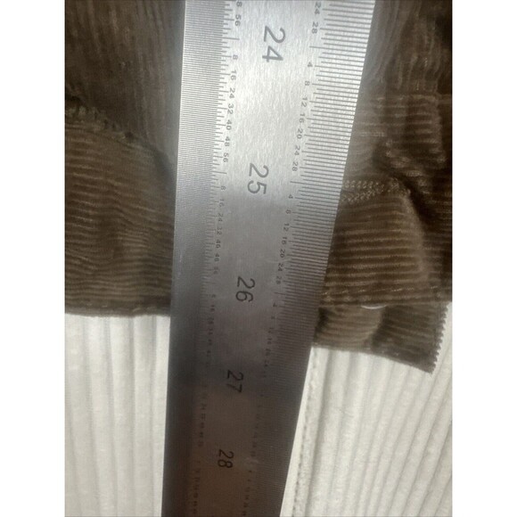 Brown Corduroy With White Sherpa Lined Long Sleeve Jacket Men’s Size Small - Picture 6 of 8